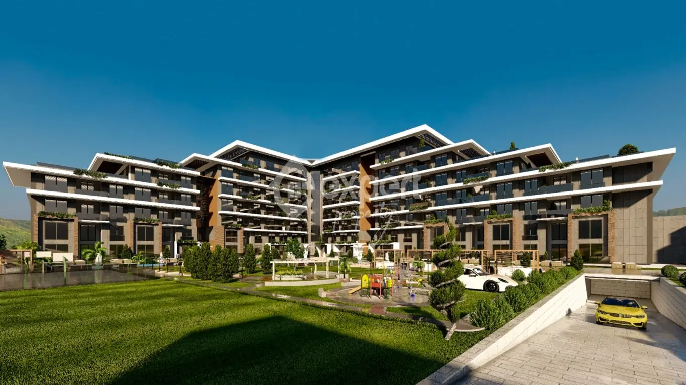 Вид квартирного дома в Анталии